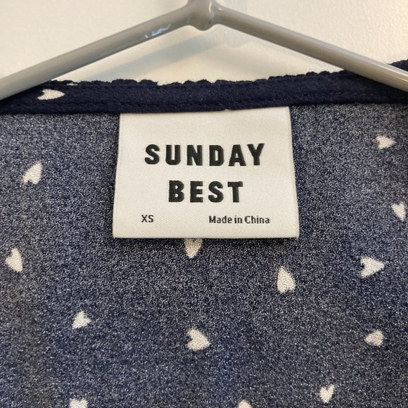 Aritzia Ruffle Polkadot Wrap Dress - Picture 5 of 7